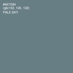 #667E84 - Pale Sky Color Image